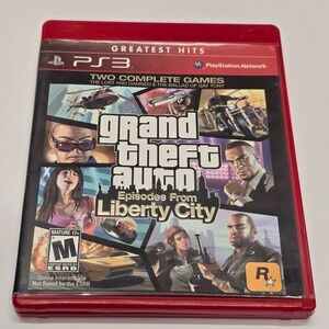 GTA Episodes From Liberty City PS3 Complete Rockstar Action Game